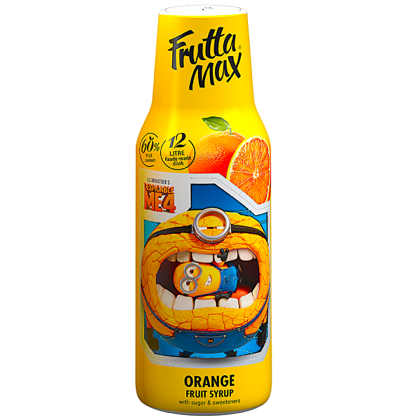 Syrop FruttaMax MINIONKI POMARAŃCZA 500ml na 12 litrów